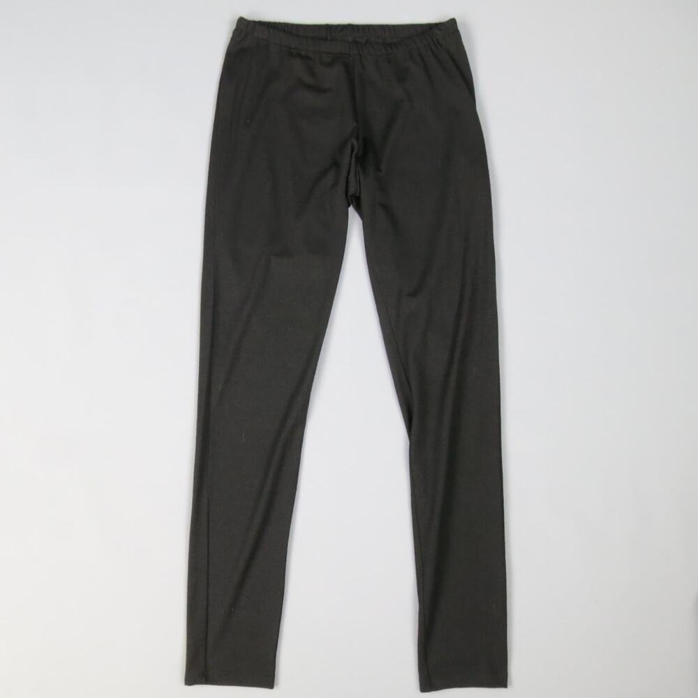 YOHJI YAMAMOTO Size 2 Black Wool Blend Stretch Leggings
